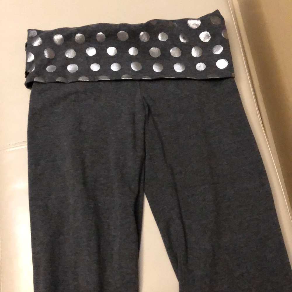 Pink - Gray/Silver Yoga Pants
